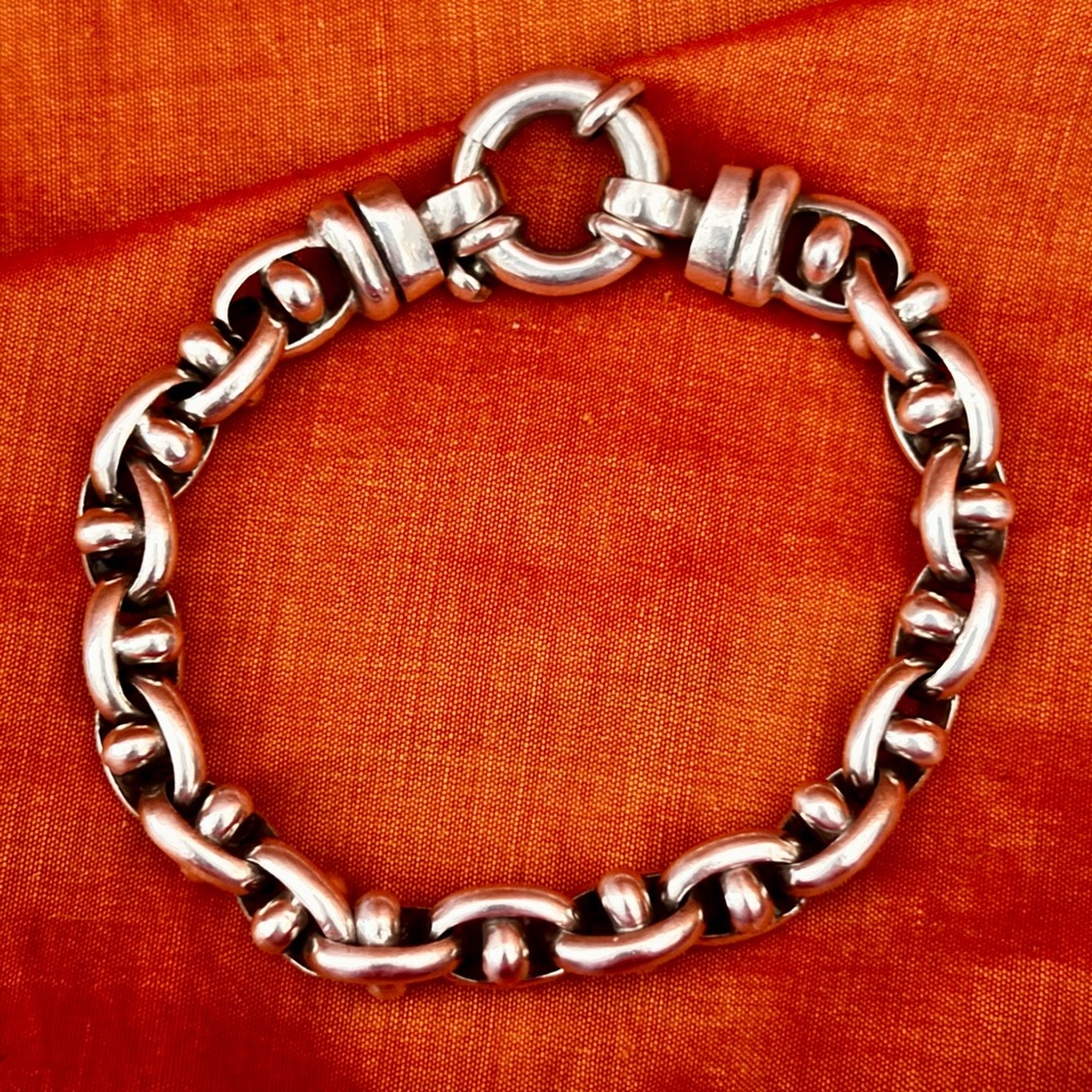 Substantial sterling bracelet.